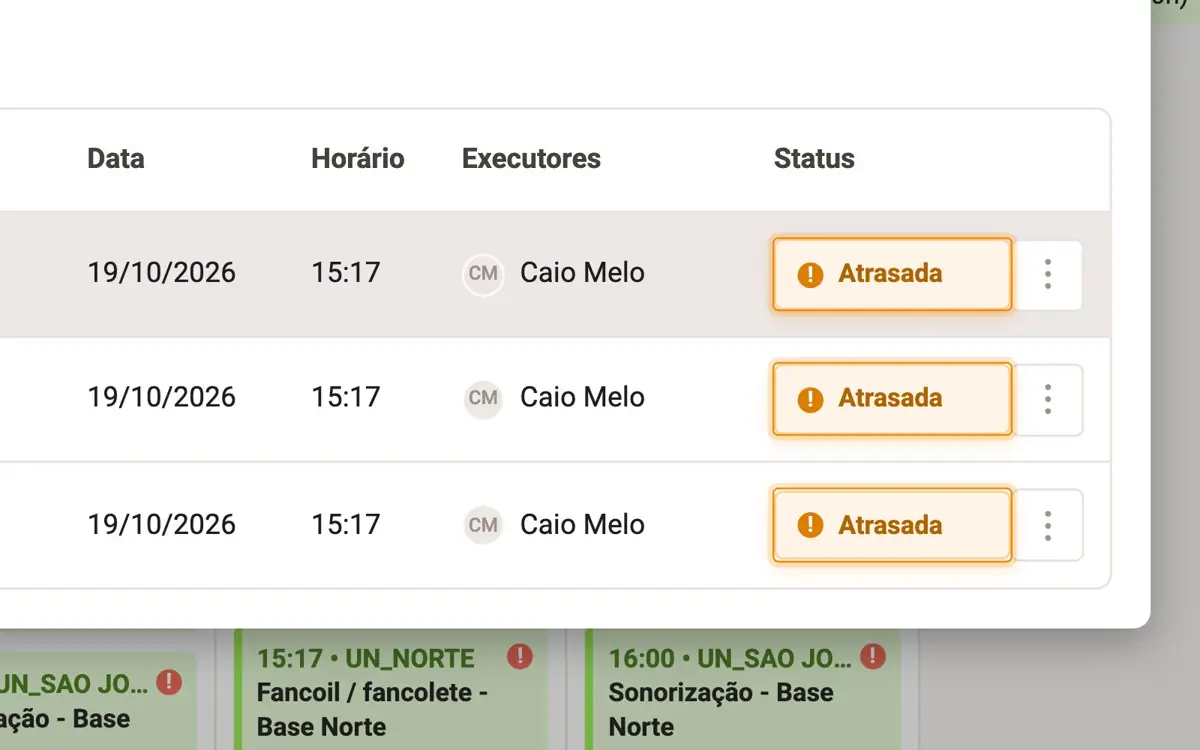 Animação: o card já diz o que fazer